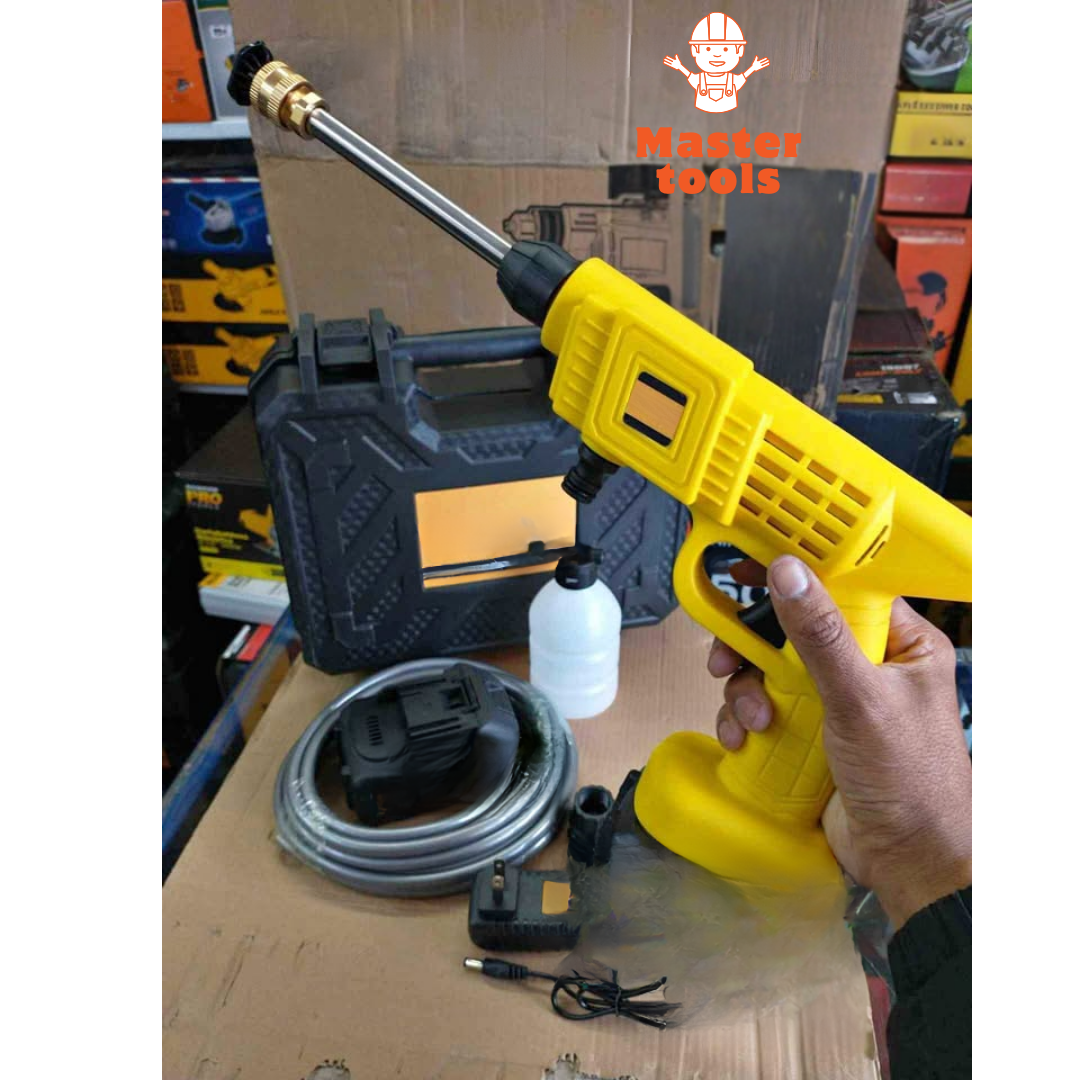 Hidrolavadora pulverizadora con 2 baterías de 48 v - color amarillo