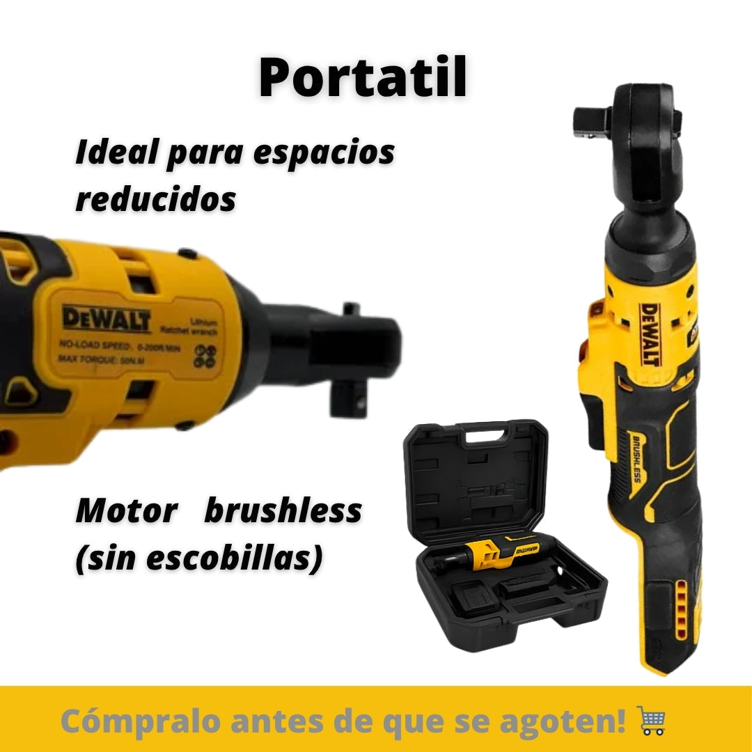 🔧 Ratchet Inalámbrico DEWALT 18V XR 1/2" – Potencia y Precisión en tus Manos