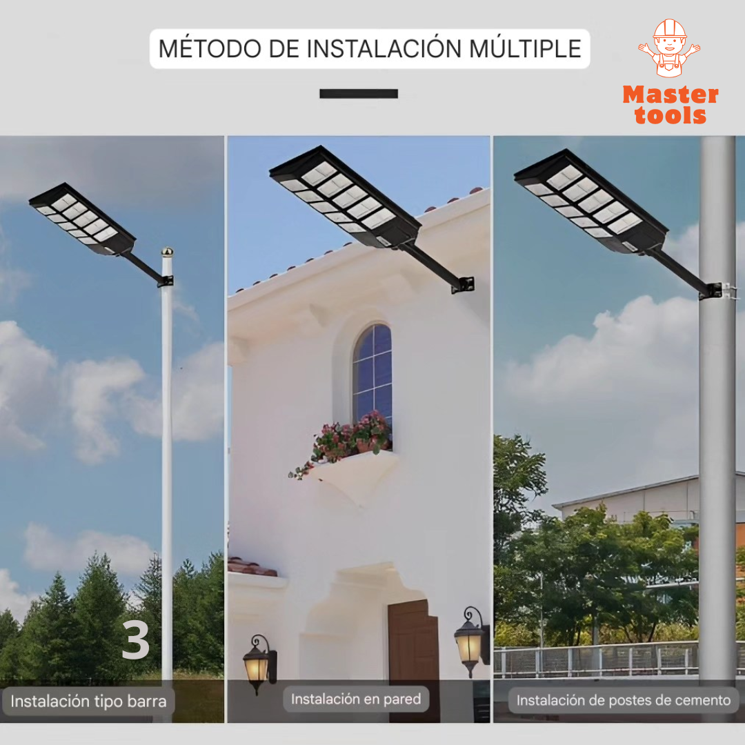 Lampara Solar 1000w - Tamaño 60CM x 34CM - Ilumina 250 a 300 m2