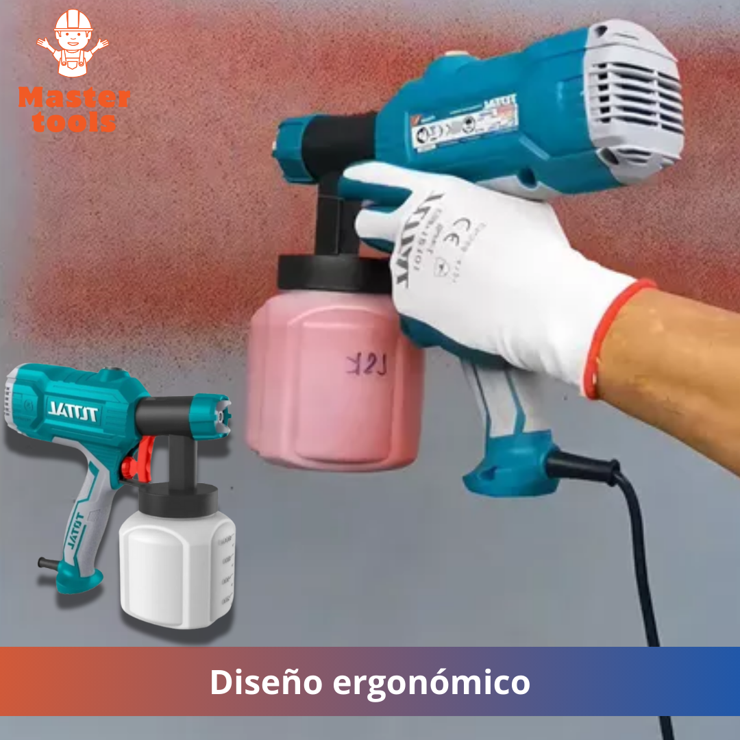 Pistola para pintar electrica total 800ml 450w