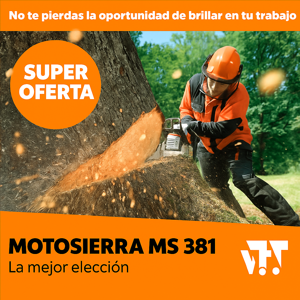 Motosierra STIHL MS 381 – Rendimiento Profesional en Cada Corte