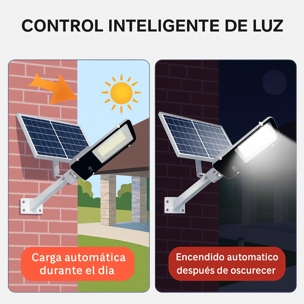 Lámpara LED Solar de Alumbrado Público ATIKUS 500 W (IP65