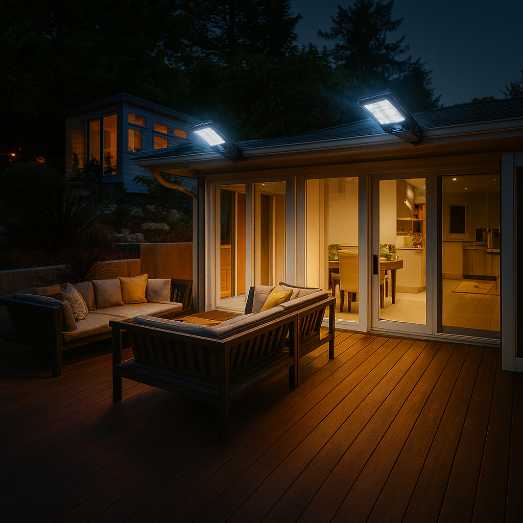 Set x4 Lámparas Solares para Exterior con Control Remoto