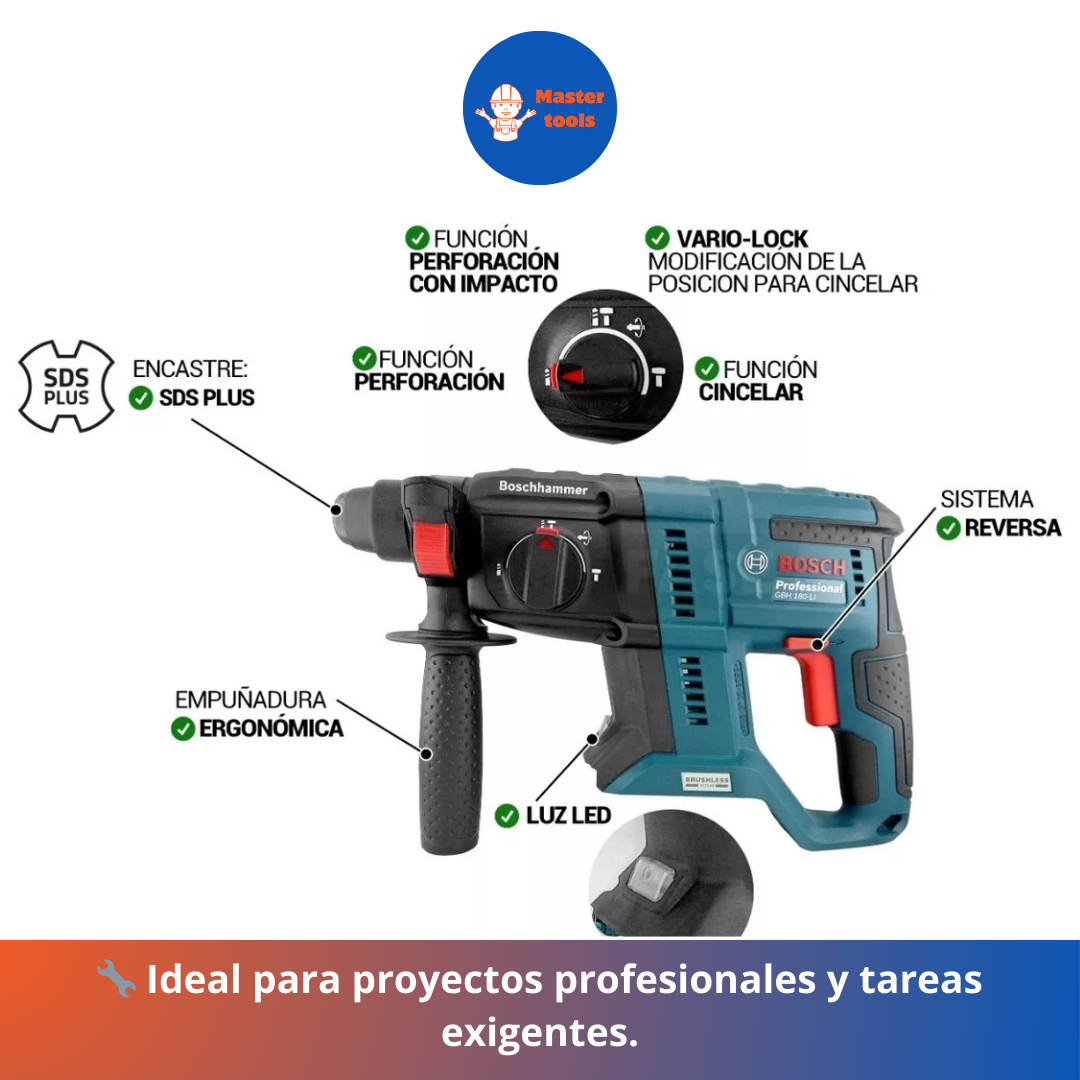 Rotomartillo Inalámbrico Bosch 128V 🔧✨