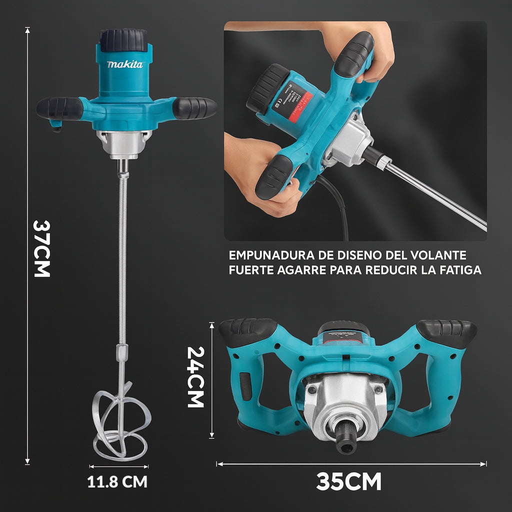 Mezclador Eléctrico Makita 2400W - 6 Velocidades Para Mezclas Perfectas y Rápidas.