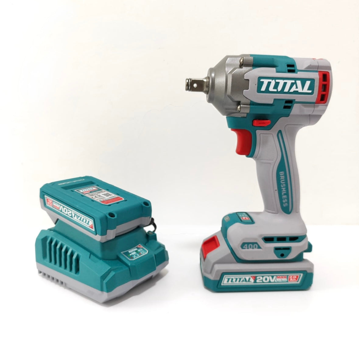 Combo Llave de Impacto 1/2 con 400 Nm + Lampara Led 3.5 Watts + Juego de Dados x 10 (Original 1 Año de Garantía)