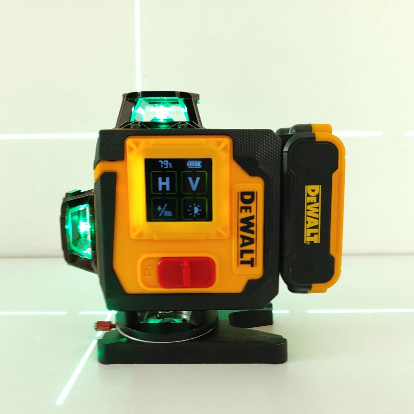 Nivel Láser 16 Líneas con Trípode y Pantalla Táctil – DeWALT | 4 planos 360° | Autonivelante