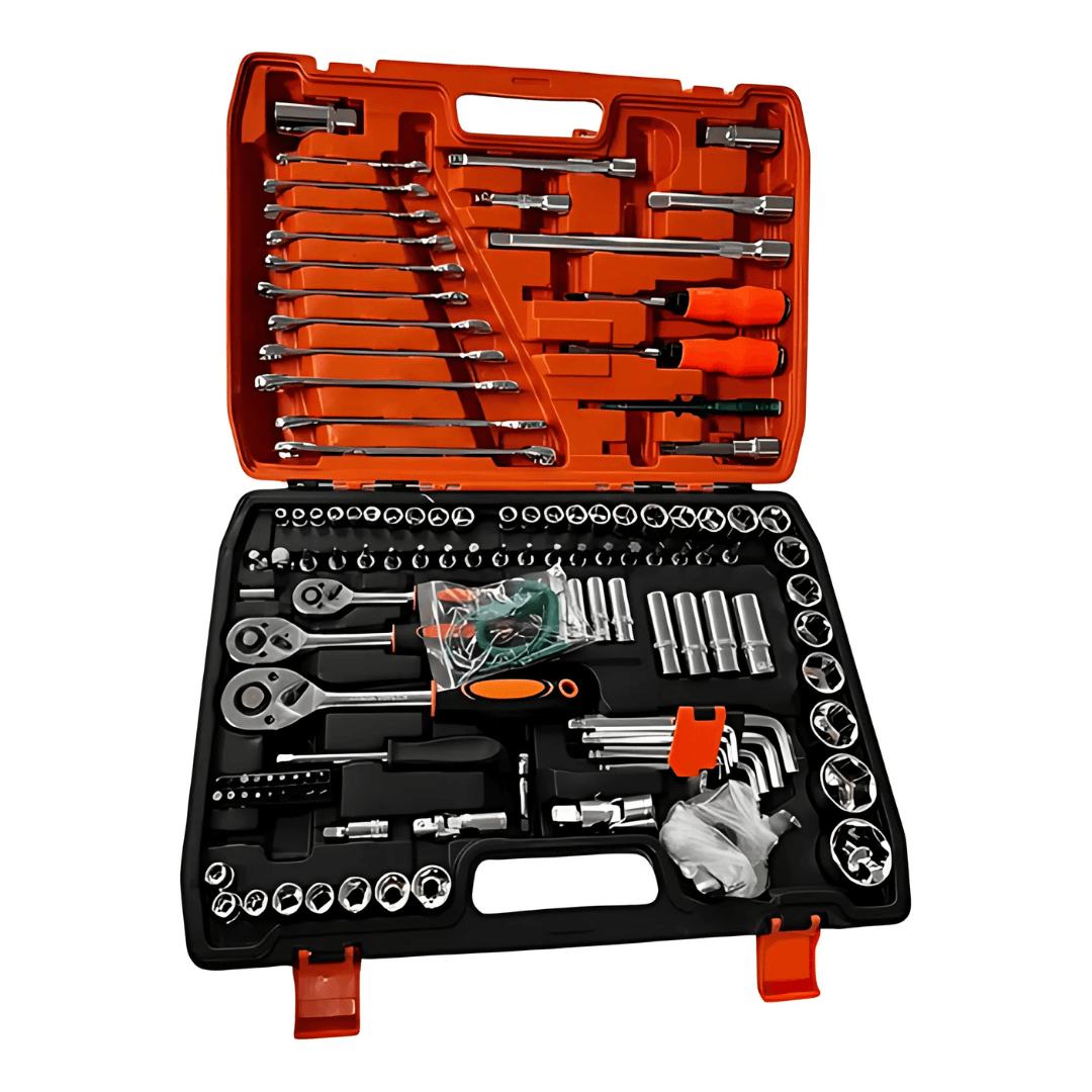 Juego De Copas Rache Completo Atornilladores Kit Full 121 Piezas