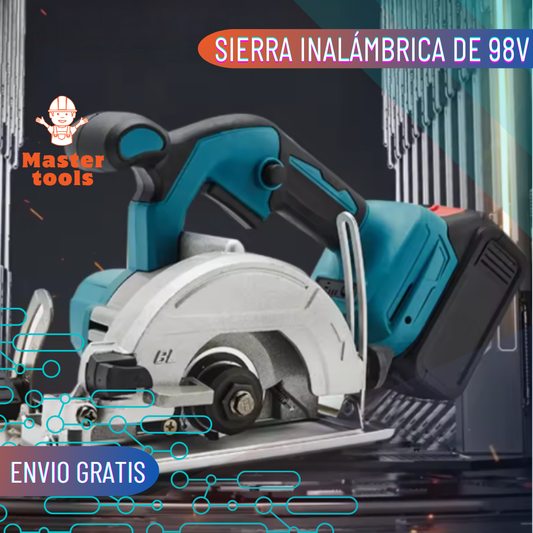Sierra Circular Inalámbrica con Dos Baterías de Alta Potencia