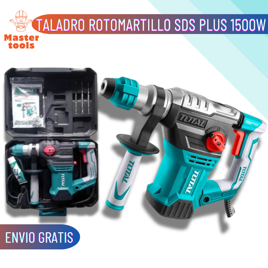 ROTOMARTILLO INDUSTRIAL SDS PLUS 1500W TOTAL – 100% Original - 1 AÑO DE GARANTÍA