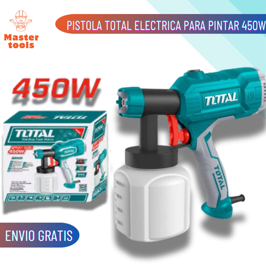 Pistola para pintar electrica total 800ml 450w