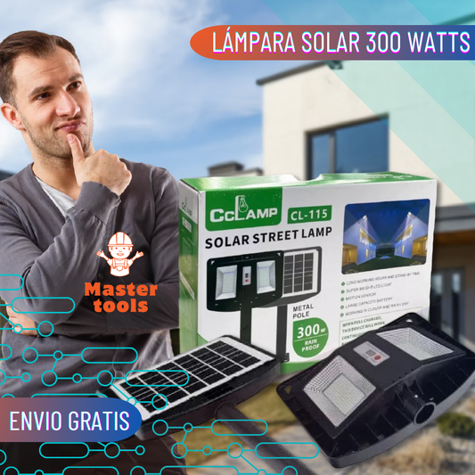 Lámpara Solar 300 Watts CL-115 – Iluminación Inteligente y Sostenible