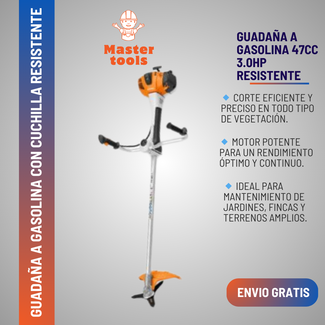 Guadaña Profesional 2 tiempos CILINDRADA: 47 cm³ -Incluye, disco y  ARNÉS