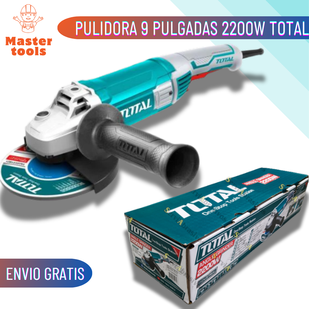 Pulidora 2200W 6600 RPM Orginal de TOTAL.