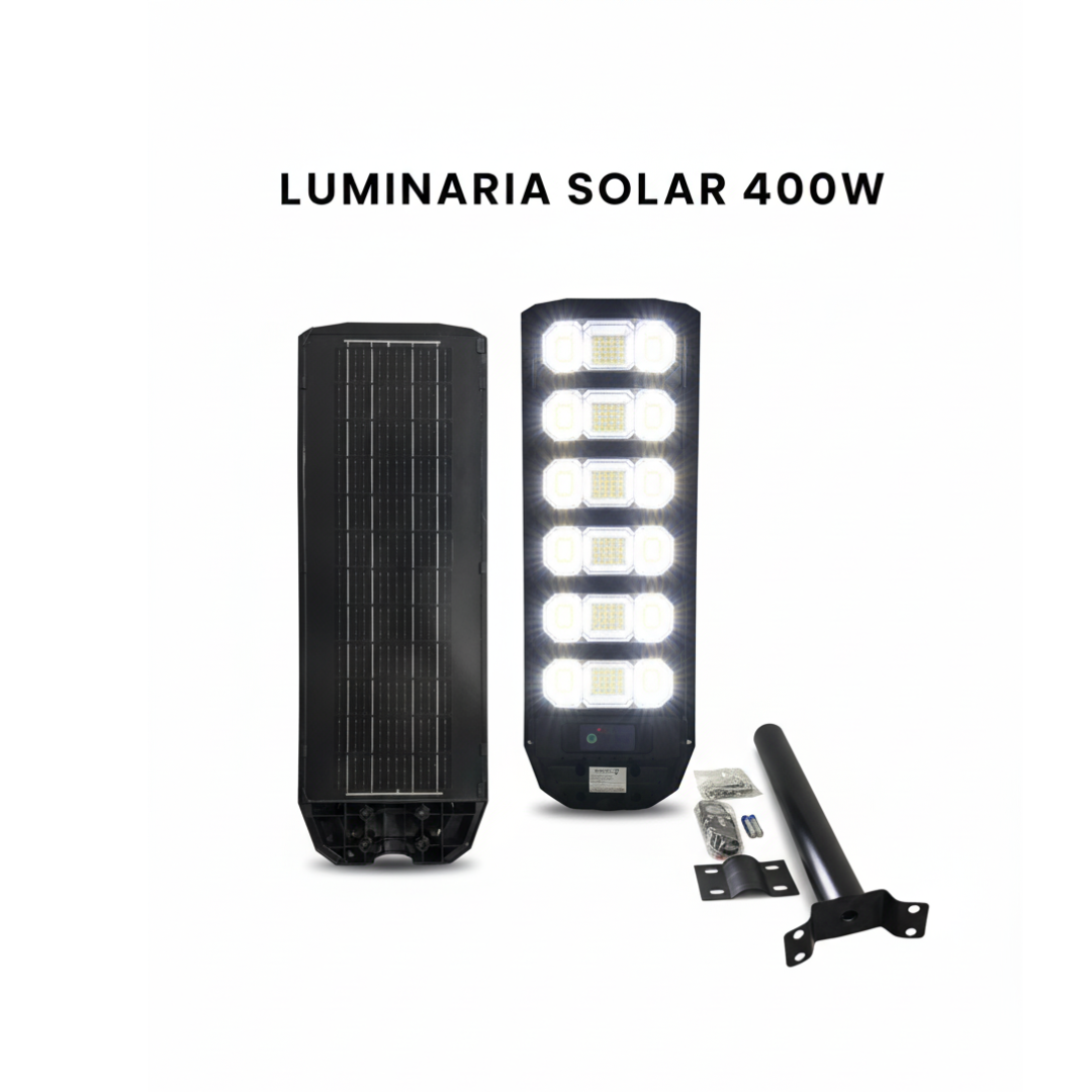 💡 LÁMPARA SOLAR LED 400 W — ILUMINACIÓN EXTERIOR IP65