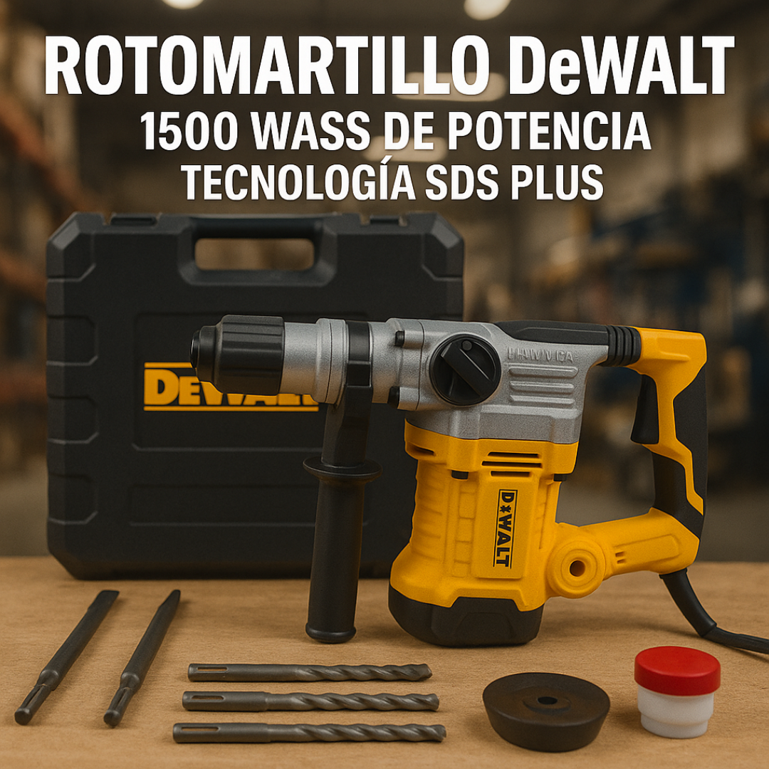 Rotomartillo Dewalt 1500W tecnologia SDS Plus