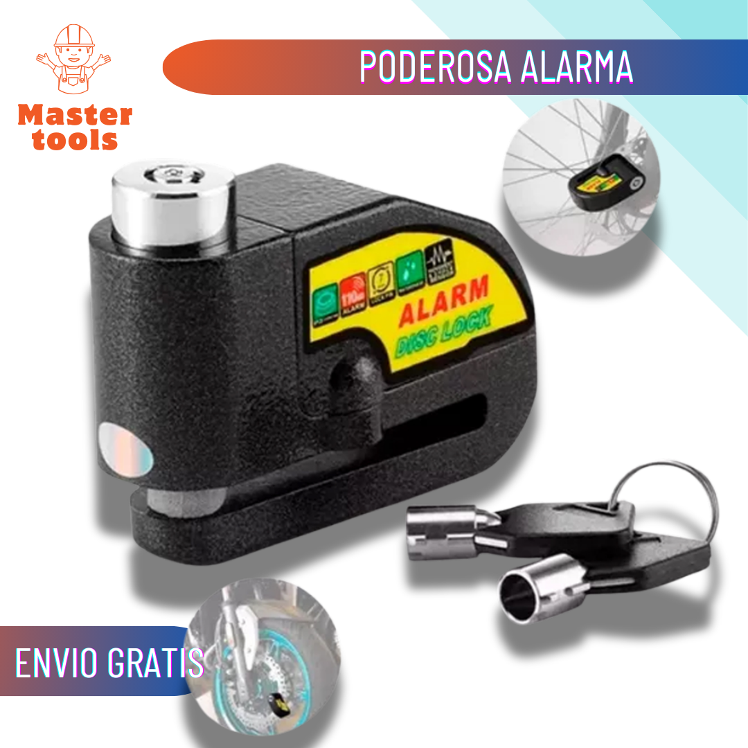 Candado de Disco con Alarma.