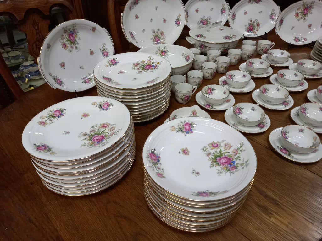Juego De Vajilla Porcelana Limoges 48 Piezas