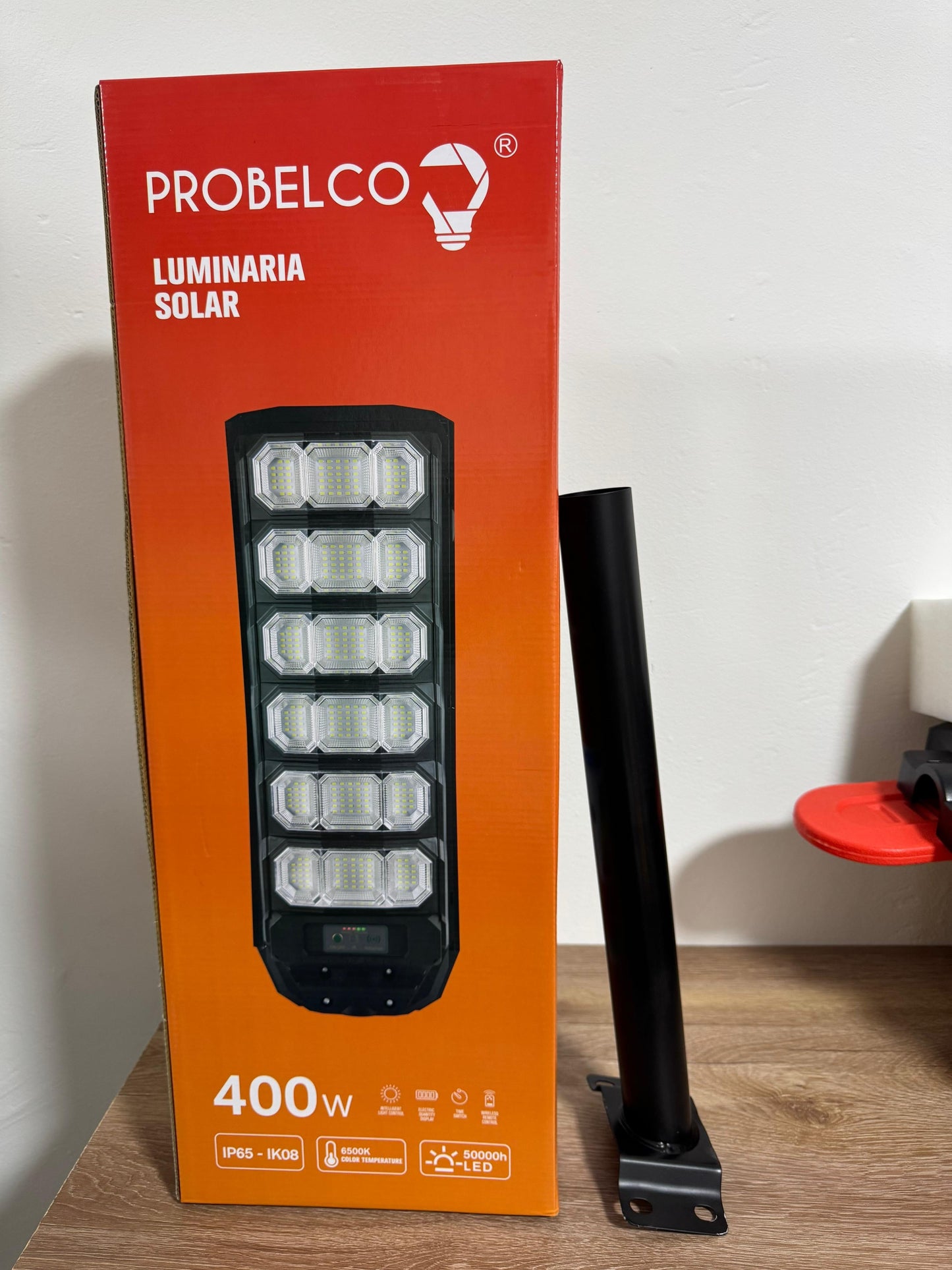 💡 LÁMPARA SOLAR LED 400 W — ILUMINACIÓN EXTERIOR IP65