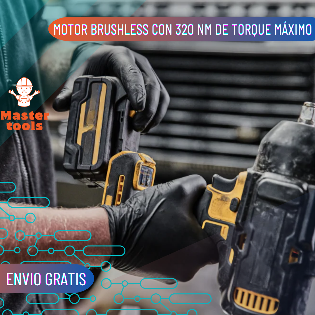 Kit Pulidora Inalámbrica 4 1/2 + Llave de Impacto de 1/2