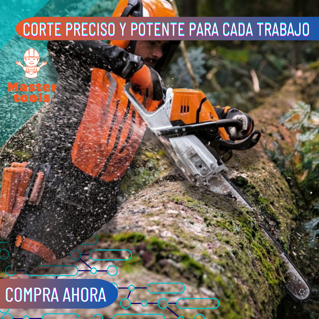 Motosierra Profesional - 2 tiempos con espada de 70 CM