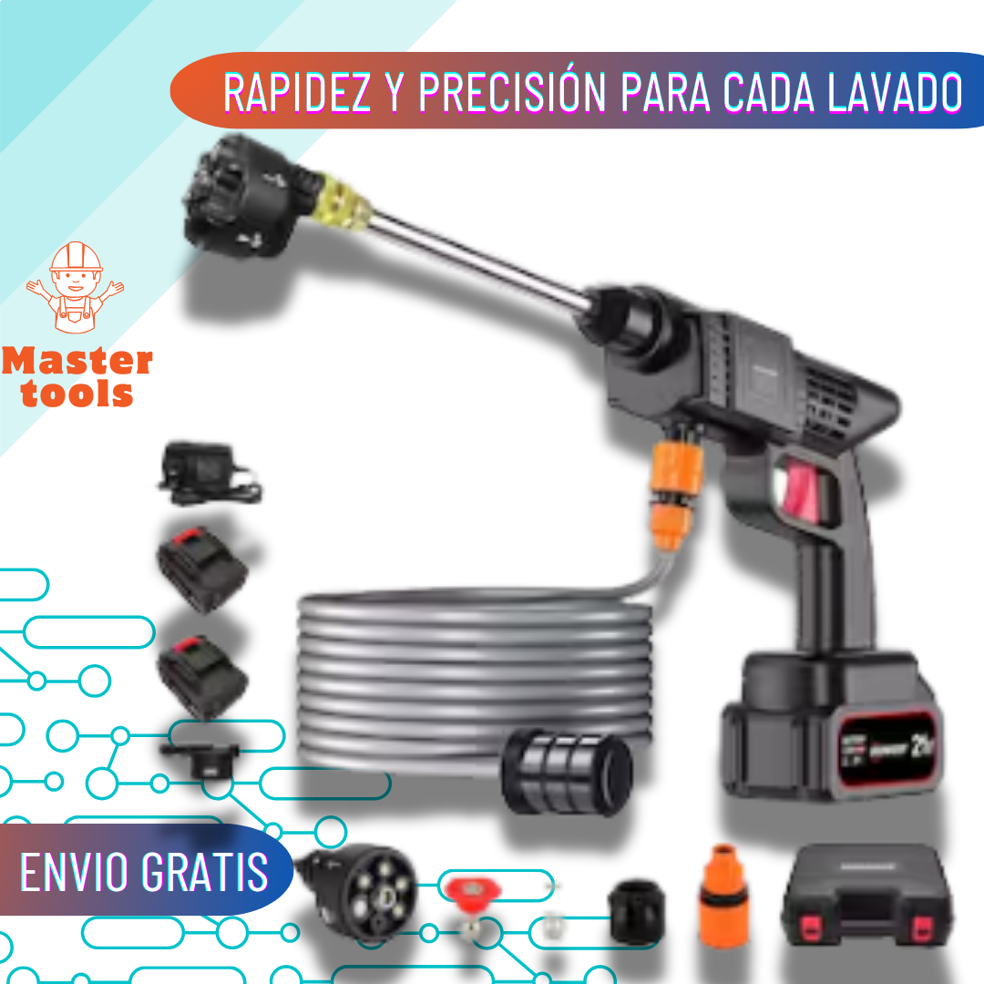 Hidrolavadora propulsora con 6 Chorros Portátil