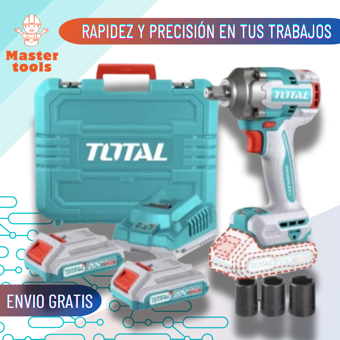 pistola de impacto inalámbrica TOTAL 1/2” 20V