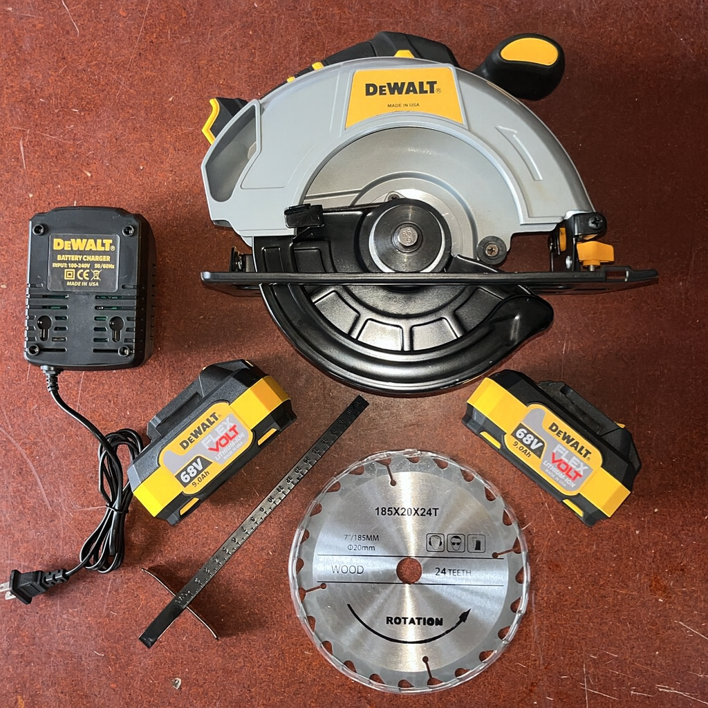 🔧 Sierra Circular de Mano Inalámbrica 7” – Potencia y libertad de corte en cualquier lugar