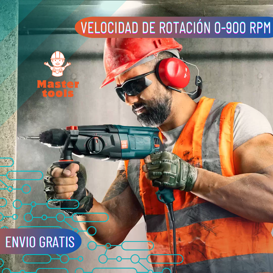 Taladro Rotomartillo Demoledor de 870W