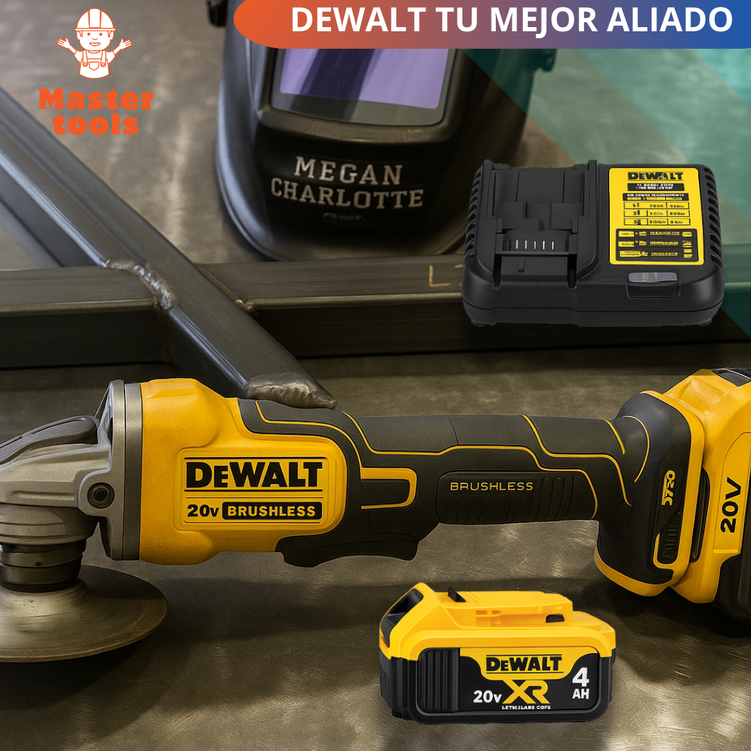Pulidora Inalámbrica DEWALT 4-1/2" (115 mm) 96V MAX* ⚡
