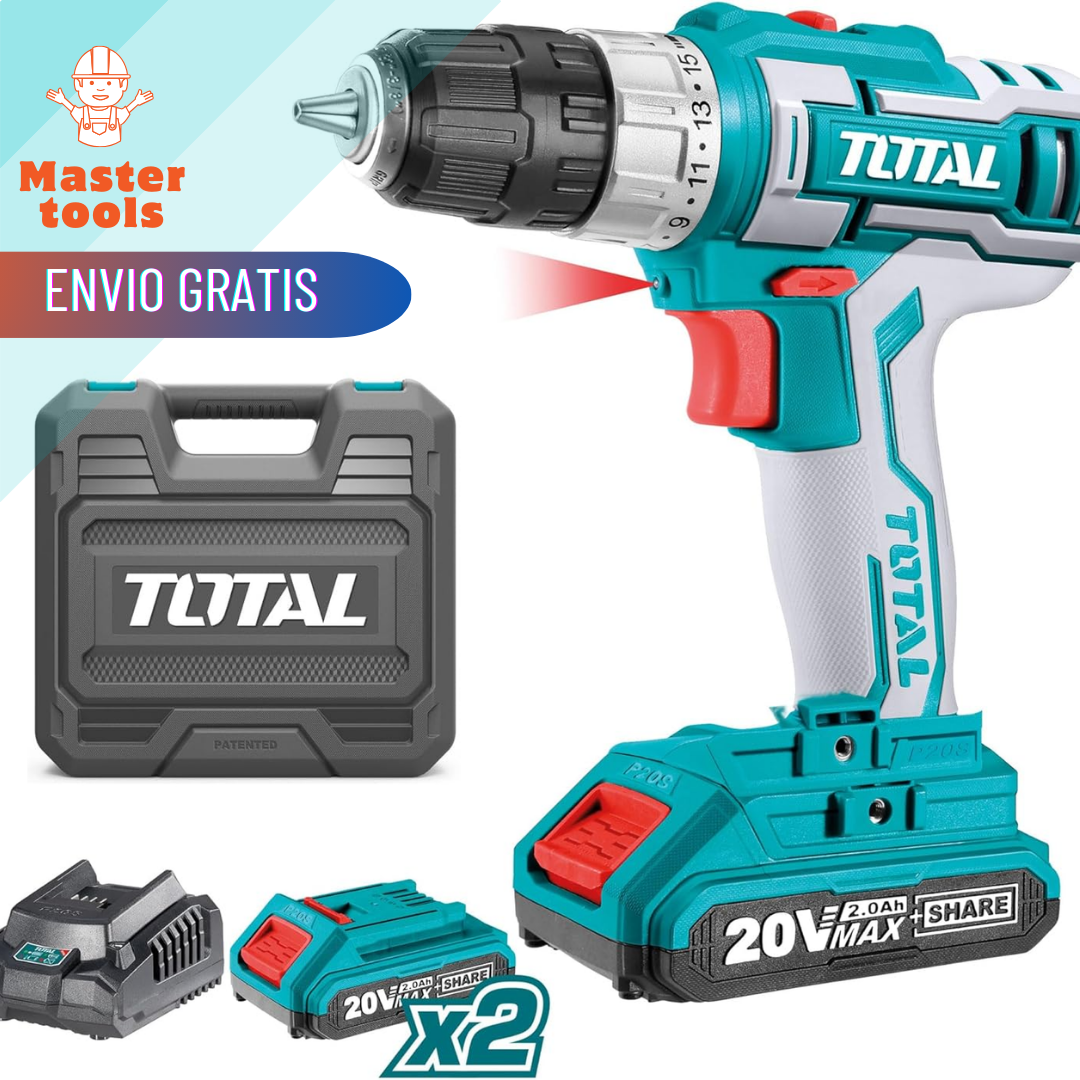 Taladro Atornillador 1/2 20v 60nm Total