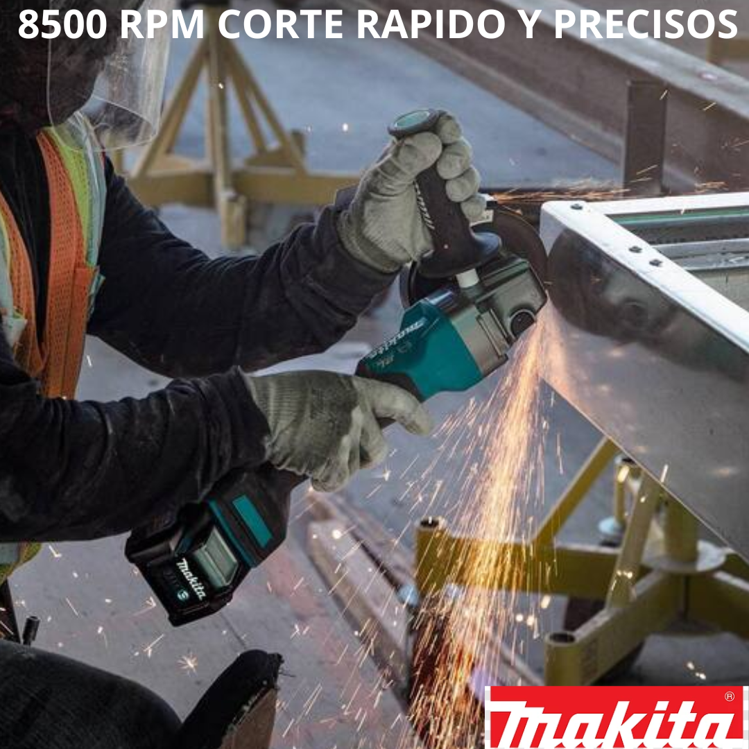 Pulidora Inalambrica Makita 4 Pulgadas Dos Baterías de 128V