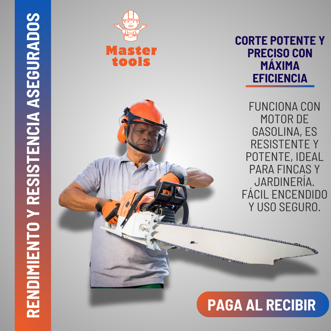Motosierra Profesional - 2 tiempos con espada de 70 CM
