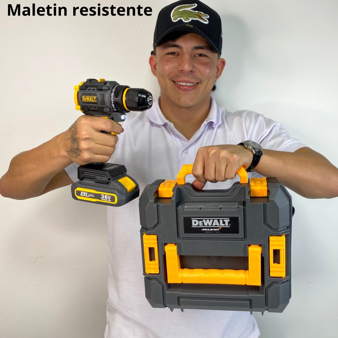 Taladro inalámbrico DeWalt 36V – Edición McLaren (3/8")