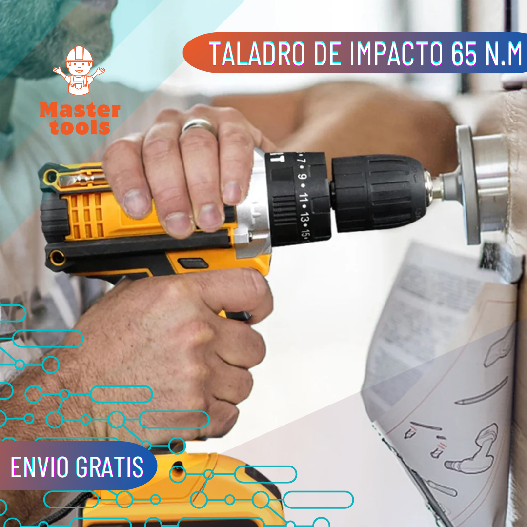 Taladro Inalámbrico 21V de Alta Potencia – Kit Profesional Todo en Uno