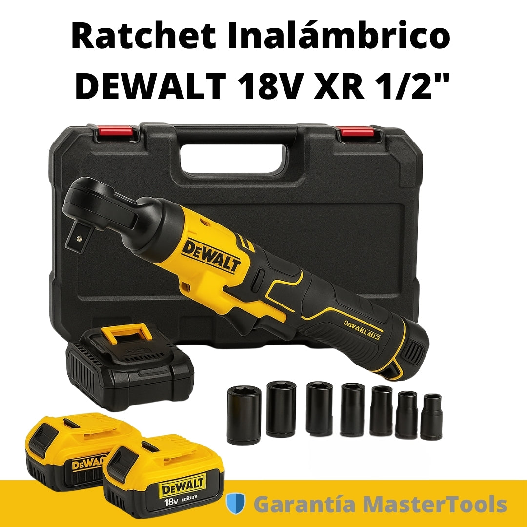 🔧 Ratchet Inalámbrico DEWALT 18V XR 1/2" – Potencia y Precisión en tus Manos