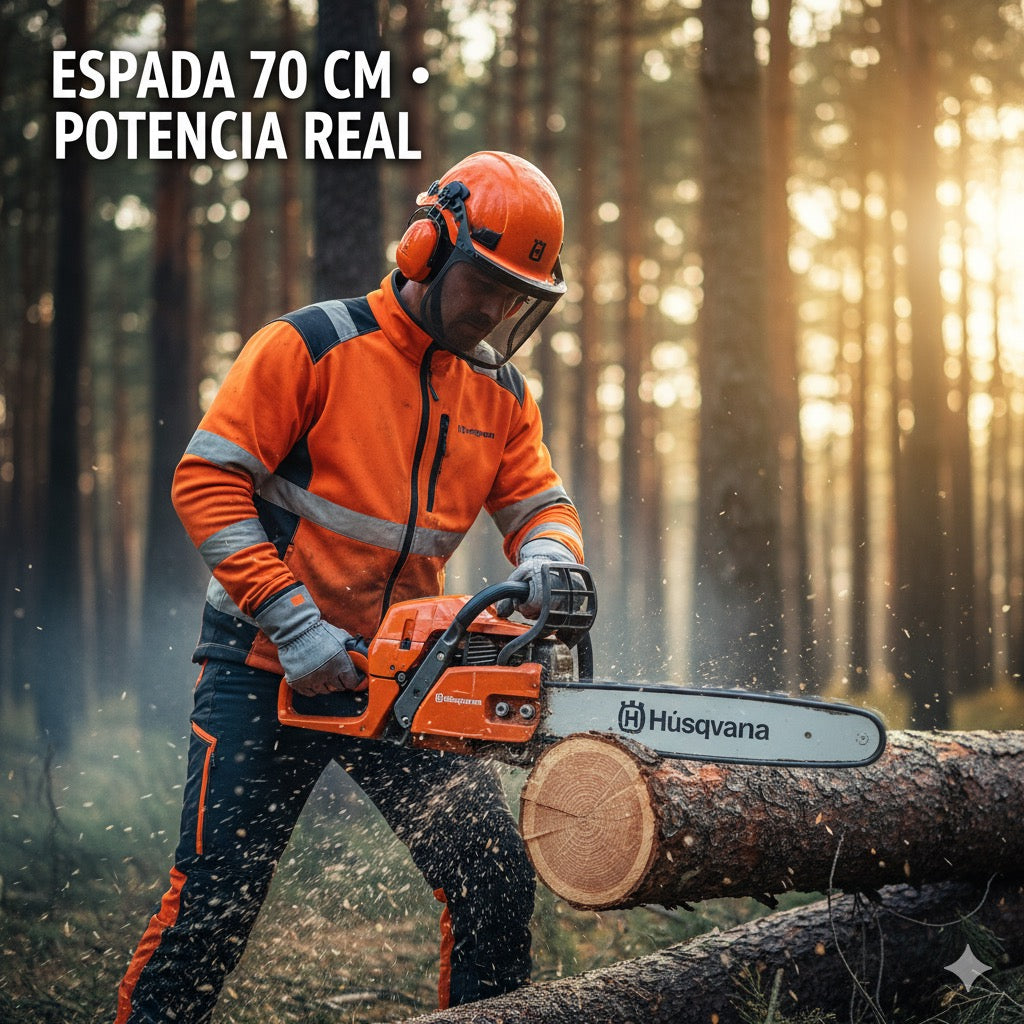 ⚡ MOTOSIERRA HUSQVARNA 61 PROFESIONAL – POTENCIA Y CONTROL