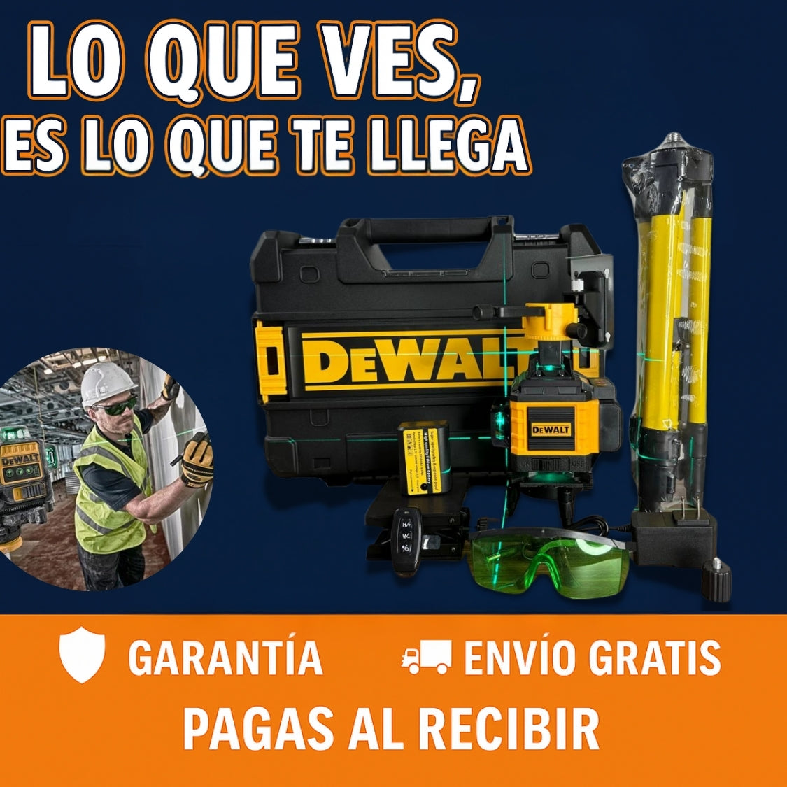 Nivel Láser DeWALT 16 Líneas Autonivelante -