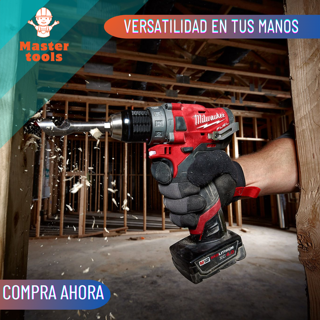 TALADRO INALÁMBRICO MILWAUKEE 36V Baterías de litio 36V 5.0Ah  INCLUYE  74 PIEZAS