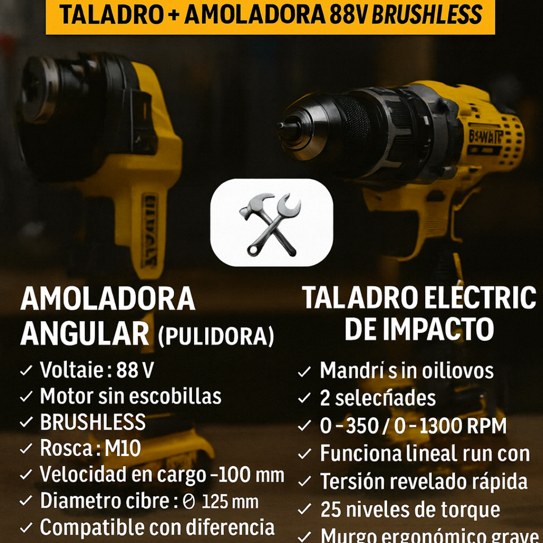 Kit de Taladro y Pulidora Dewalt