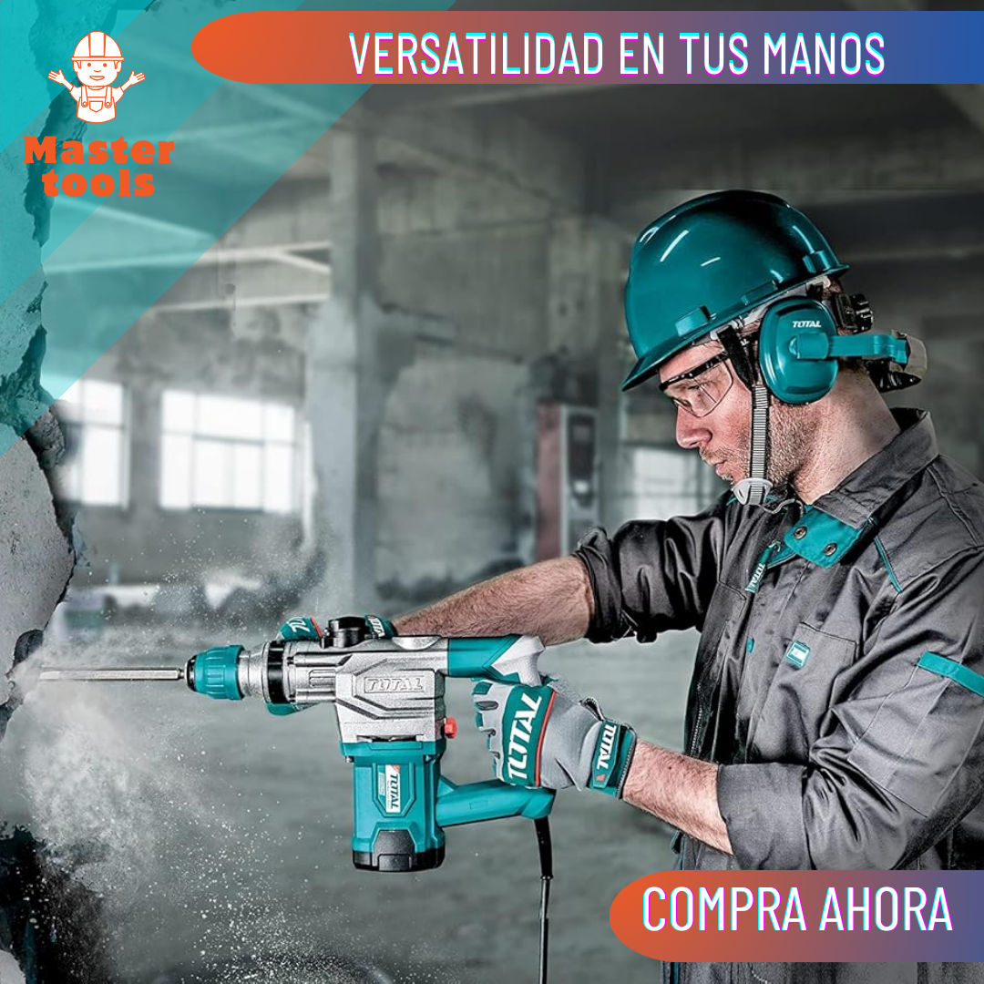 ROTOMARTILLO INDUSTRIAL SDS PLUS 1500W TOTAL – 100% Original - 1 AÑO DE GARANTÍA