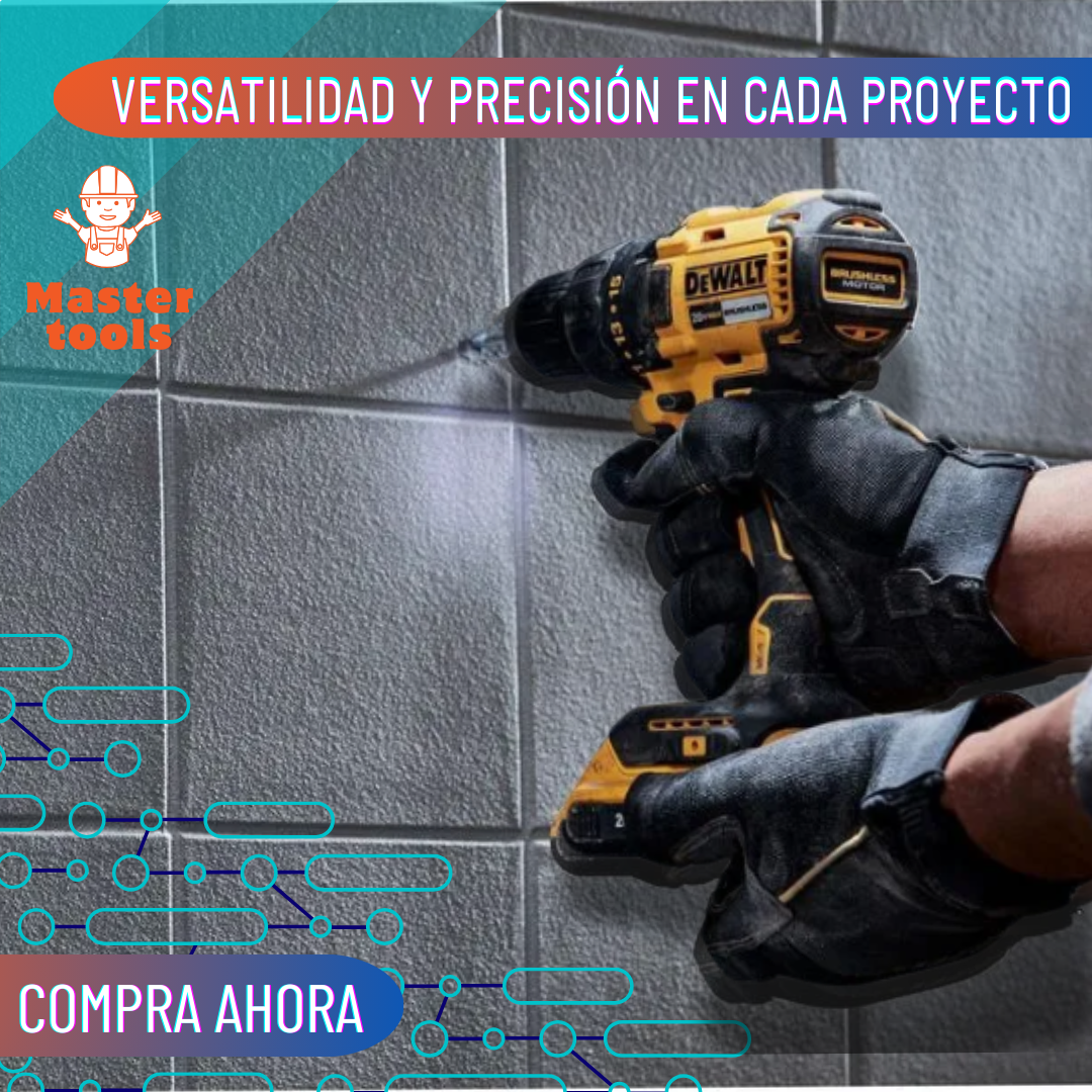 Taladro de Inalámbrico  - Motor Brushless 128V - 2 Baterías