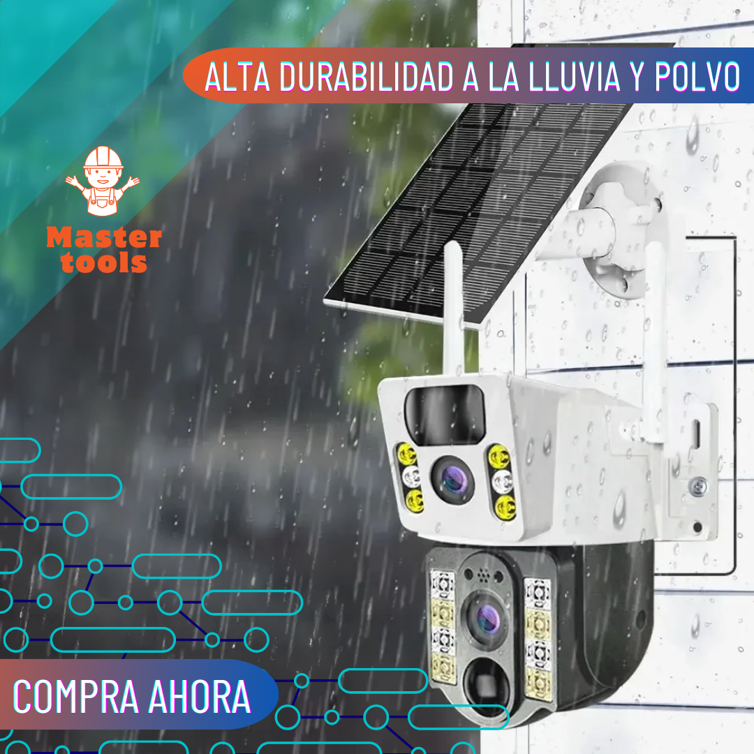 Cámara Solar 4g - Interiores y Exteriores - Funciona con Chip (Claro o Movistar)