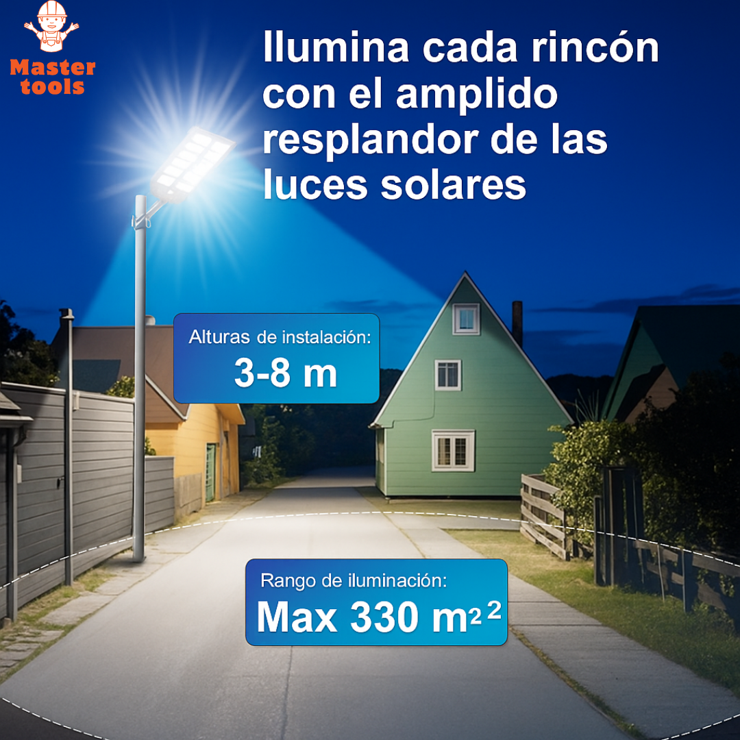 Lampara Solar 1000w - Tamaño 60CM x 34CM - Ilumina 250 a 300 m2