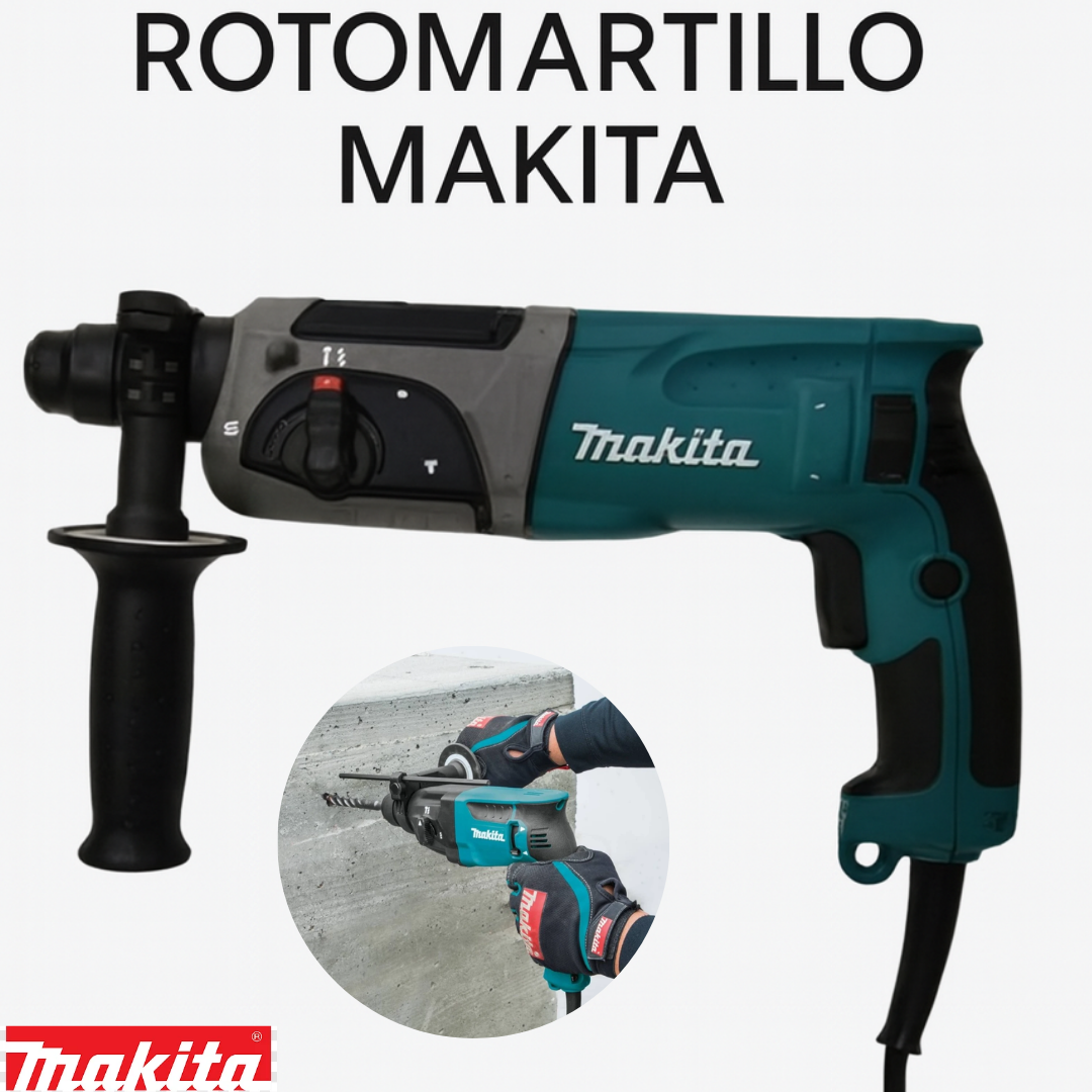 Combo 3 en 1  Makita Rotomartillo, Pulidora y Taladro