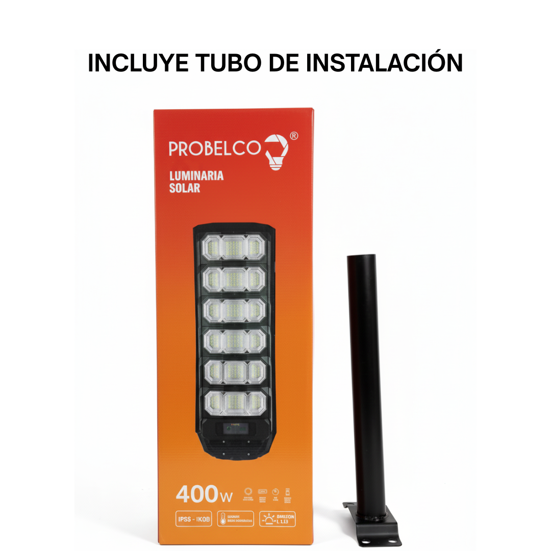 💡 LÁMPARA SOLAR LED 400 W — ILUMINACIÓN EXTERIOR IP65