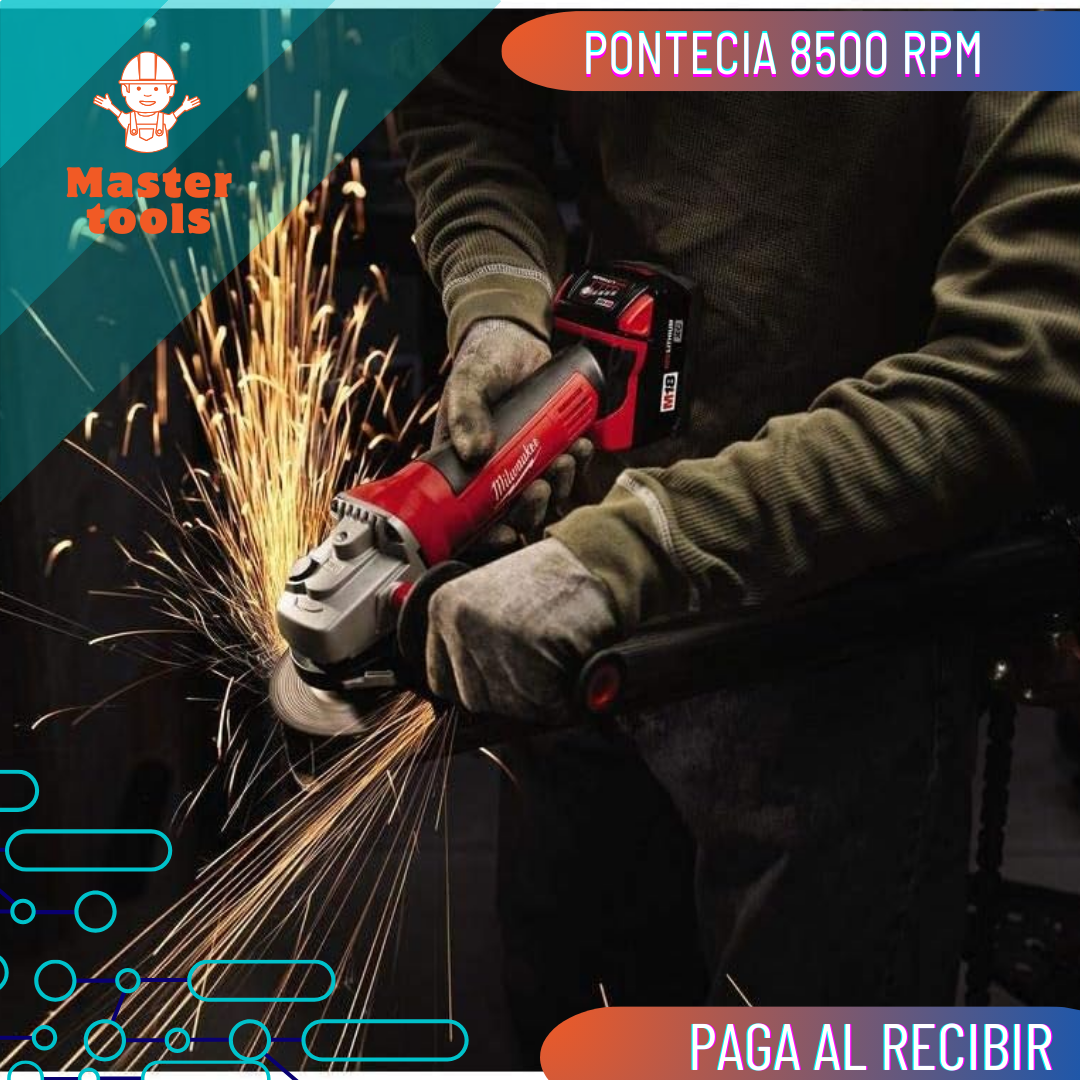 Pulidora Inalámbrica Milwaukee M18 FUEL™ 4-1/2" / 5" con Motor Sin Escobillas