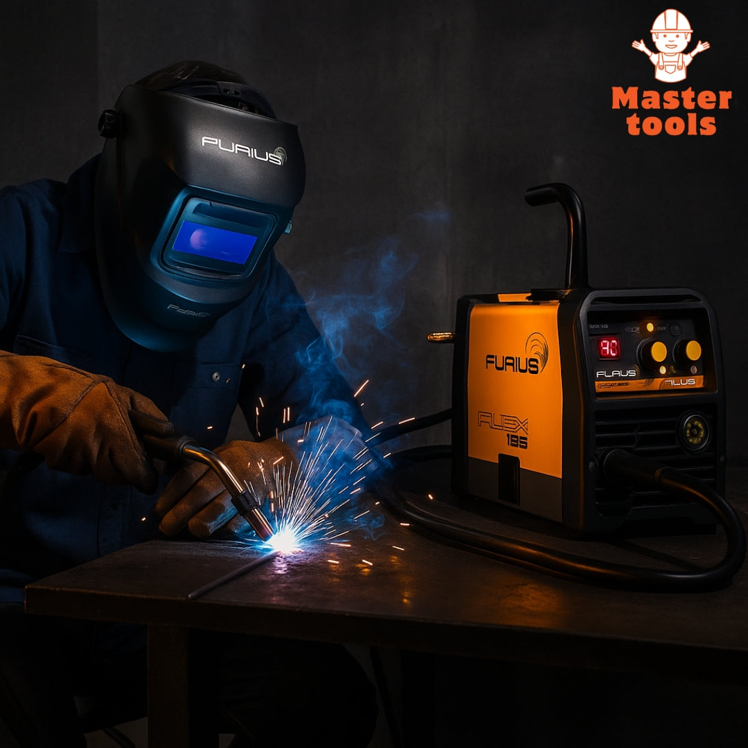 Soldador Multiproceso 4 en 1 FURIUS FLEX185 – MIG-MAG / FLUX CORED / MMA / TIG LIFT ARC – 160 AMP – Garantía 1 Año