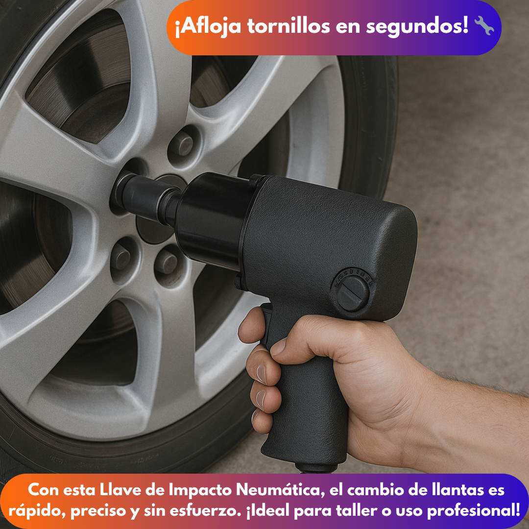 🔧 Llave de Impacto Neumática 1/2” – Potencia y precisión en cada apriete