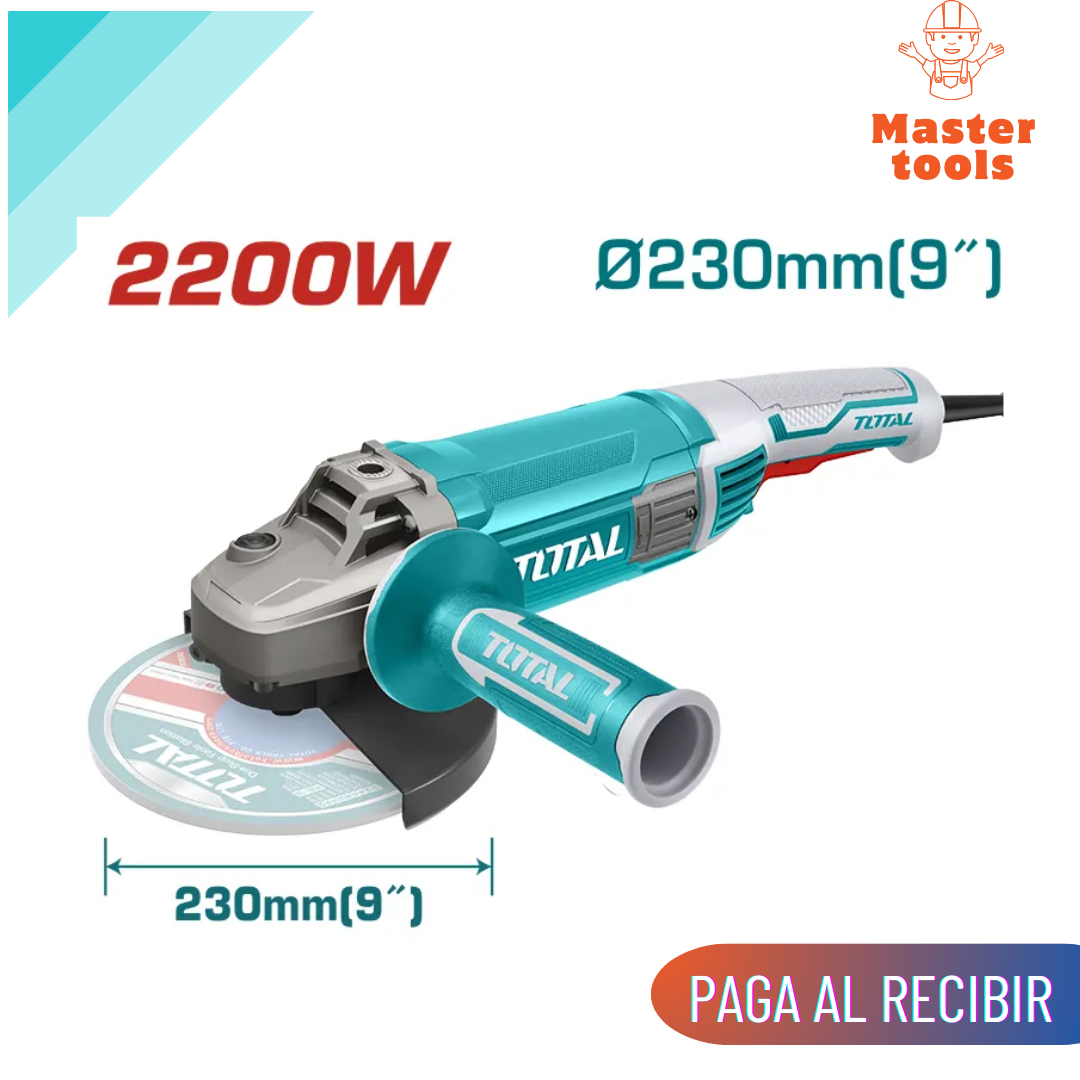 Pulidora 2200W 6600 RPM Orginal de TOTAL.